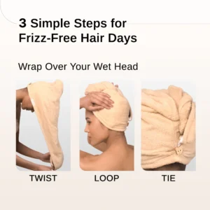 Microfibre headwrap towel
